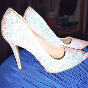 Cupid Sparkly Cone Heels Size 8